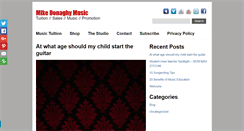 Desktop Screenshot of mikedonaghymusic.com