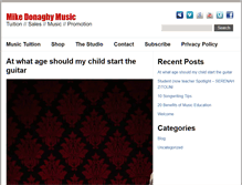 Tablet Screenshot of mikedonaghymusic.com
